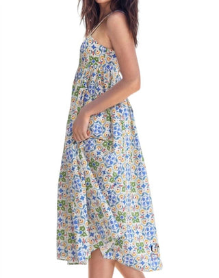 Entro - Darana Tile Print Midi Dress