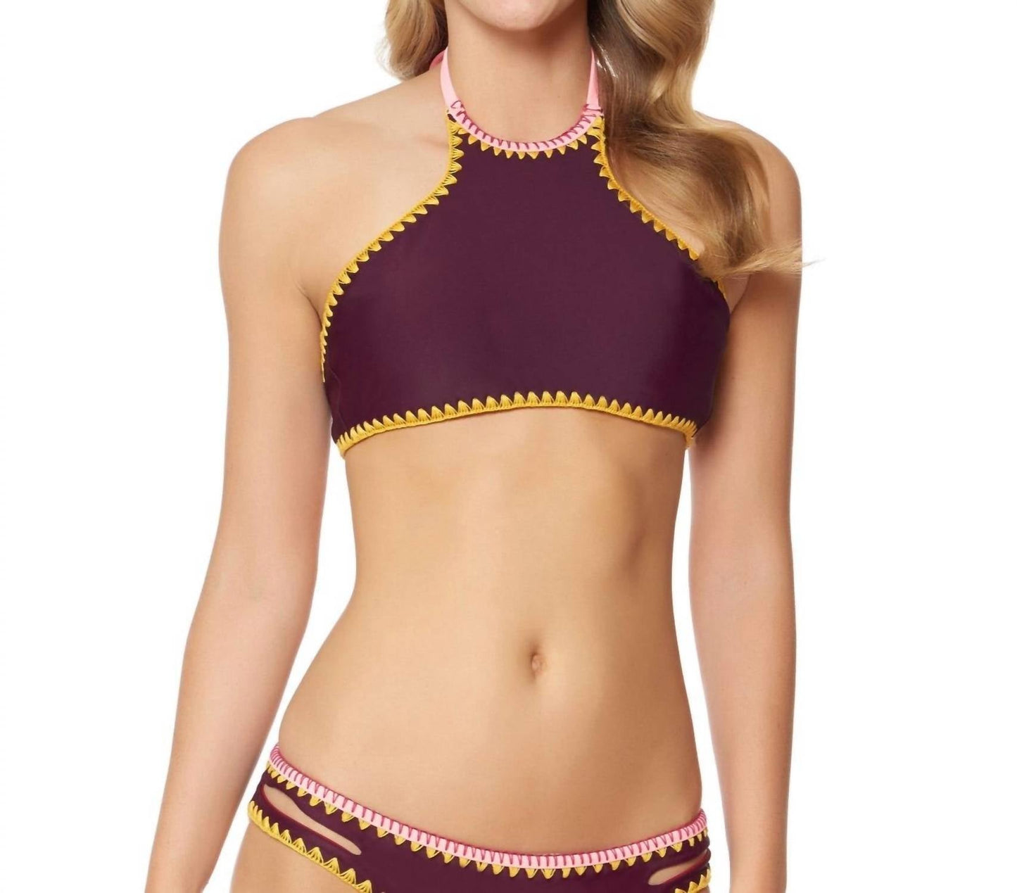 Jessica Simpson - Woodstock Reversible High Neck Bikini Top