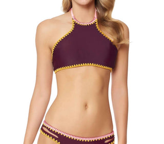 Jessica Simpson - Woodstock Reversible High Neck Bikini Top