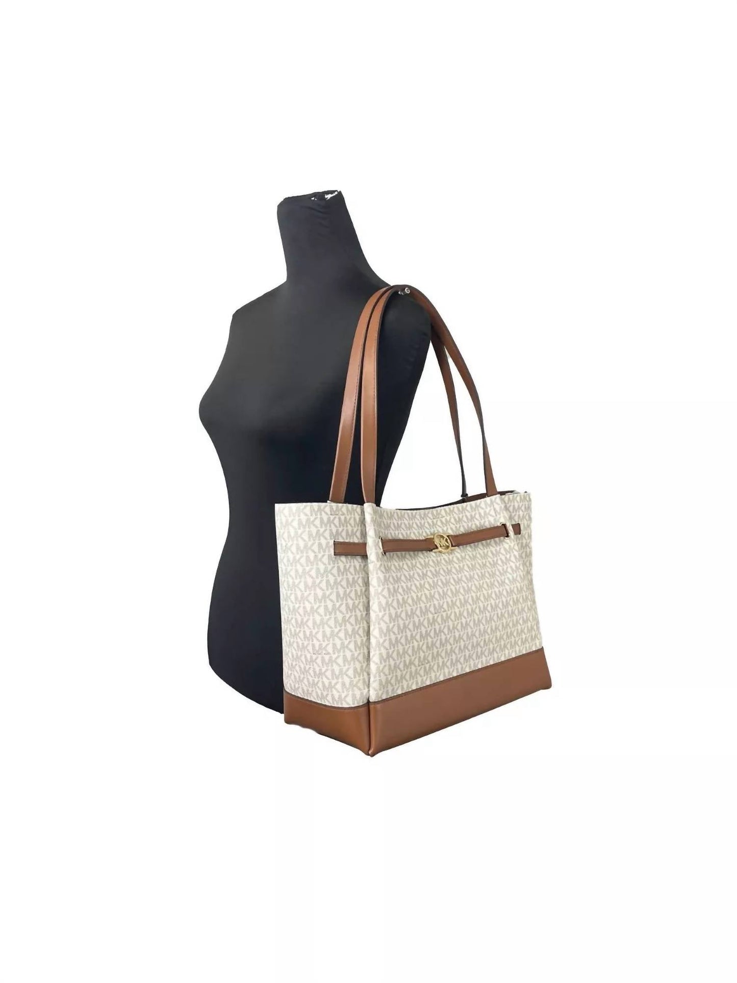 Michael Kors - Women's Reed Belted Tote Shoulder Bag Purse Large