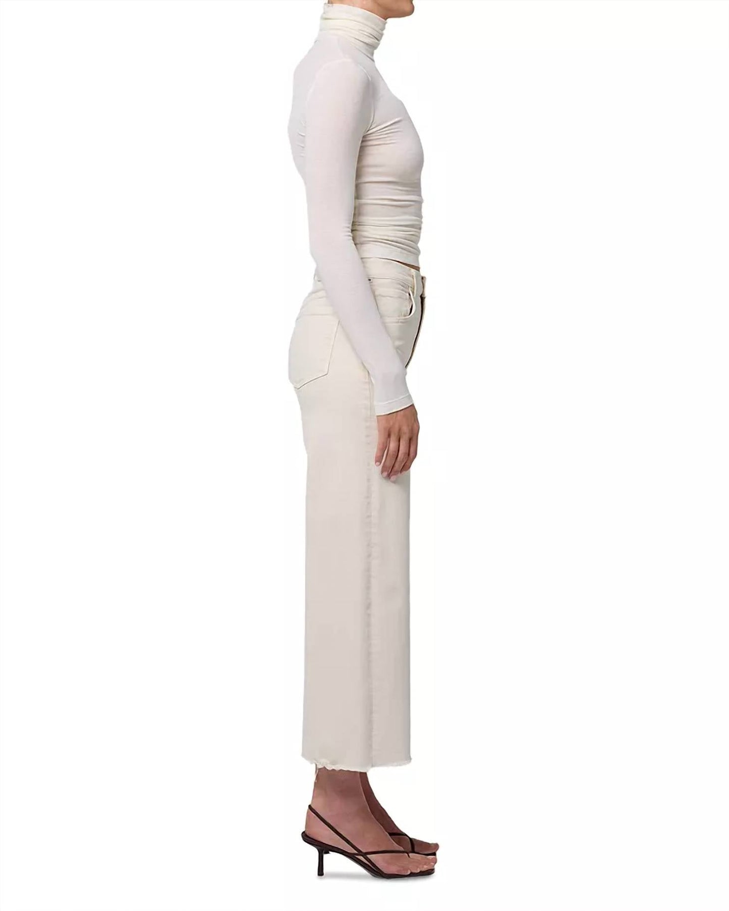 Citizens Of Humanity - Lyra Wide Leg Crop - Almondette
