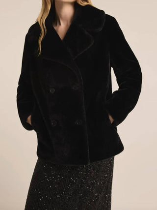 Z Supply - Gem Double Breasted Faux Fur Coat