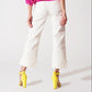 Q2 - Madeline Straight Leg Cuffed Jeans