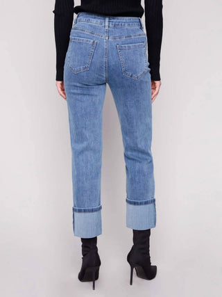 Charlie B - Wide Cuff Straight Leg Jean