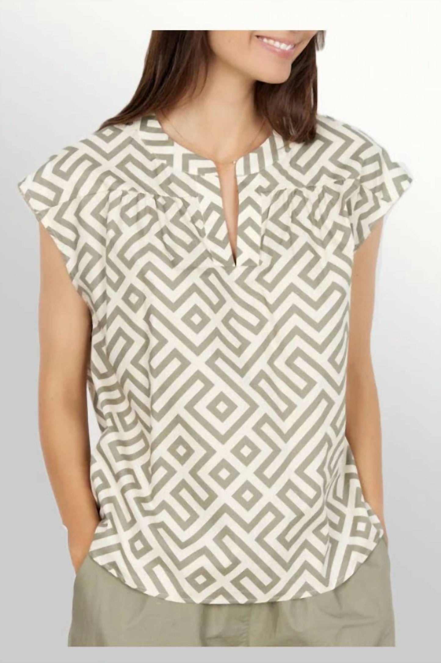 Soya Concept - Split Neck Blouse