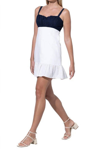 Lusana - Reece Ruffle Linen Dress