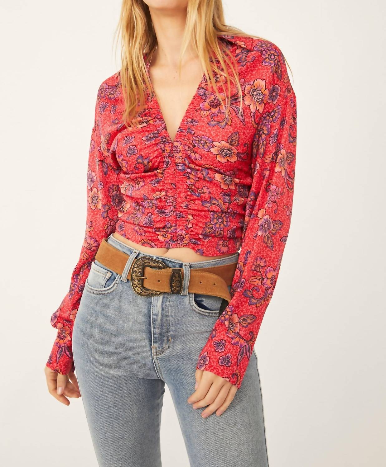 Free People - I Got You Printed Top