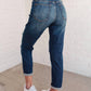 Judy Blue - Mid Rise Thermal Boyfriend Distressed Jeans