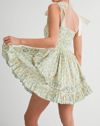 Mable - Little Bit Of Sunshine Floral Mini Dress