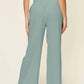 Double Take - Women's Full Size Texture Smocked Waist Wide Leg Pants