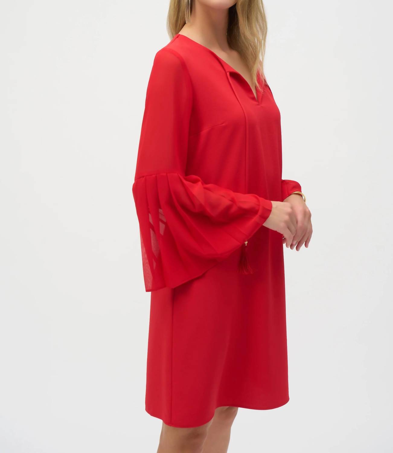 Joseph Ribkoff - Bell Sleeves Mini Dress