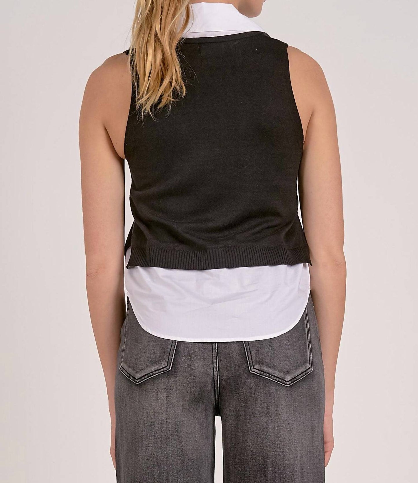 Elan - Orly Sweater Vest Top