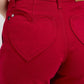 Judy Blue - High Waist Tummy Control Garment Heart Shaped Pocket Trouser Denim Short