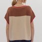 Entro - Rachele Short Sleeve V-neck Knit Top