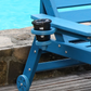 HDPE Chaise Lounge Chair Outdoor with Adjustable Backrest