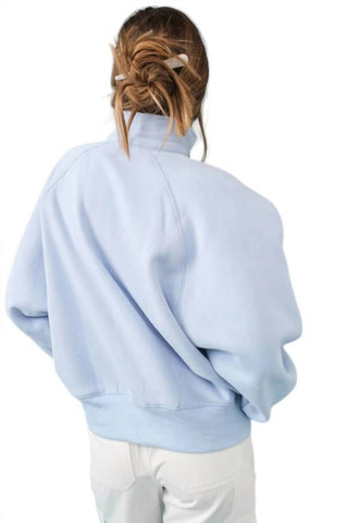 Papermoon - Piper Snap Button Collared Pullover Sweatshirt