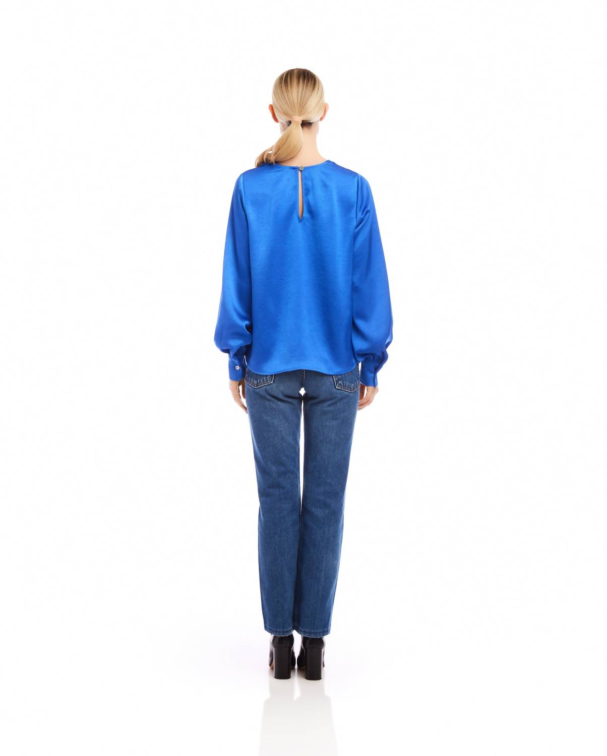 Fifteen Twenty - Blouson Satin Top
