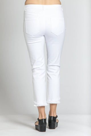 Apny - Olivia Pull-on Crop Frayed Jean