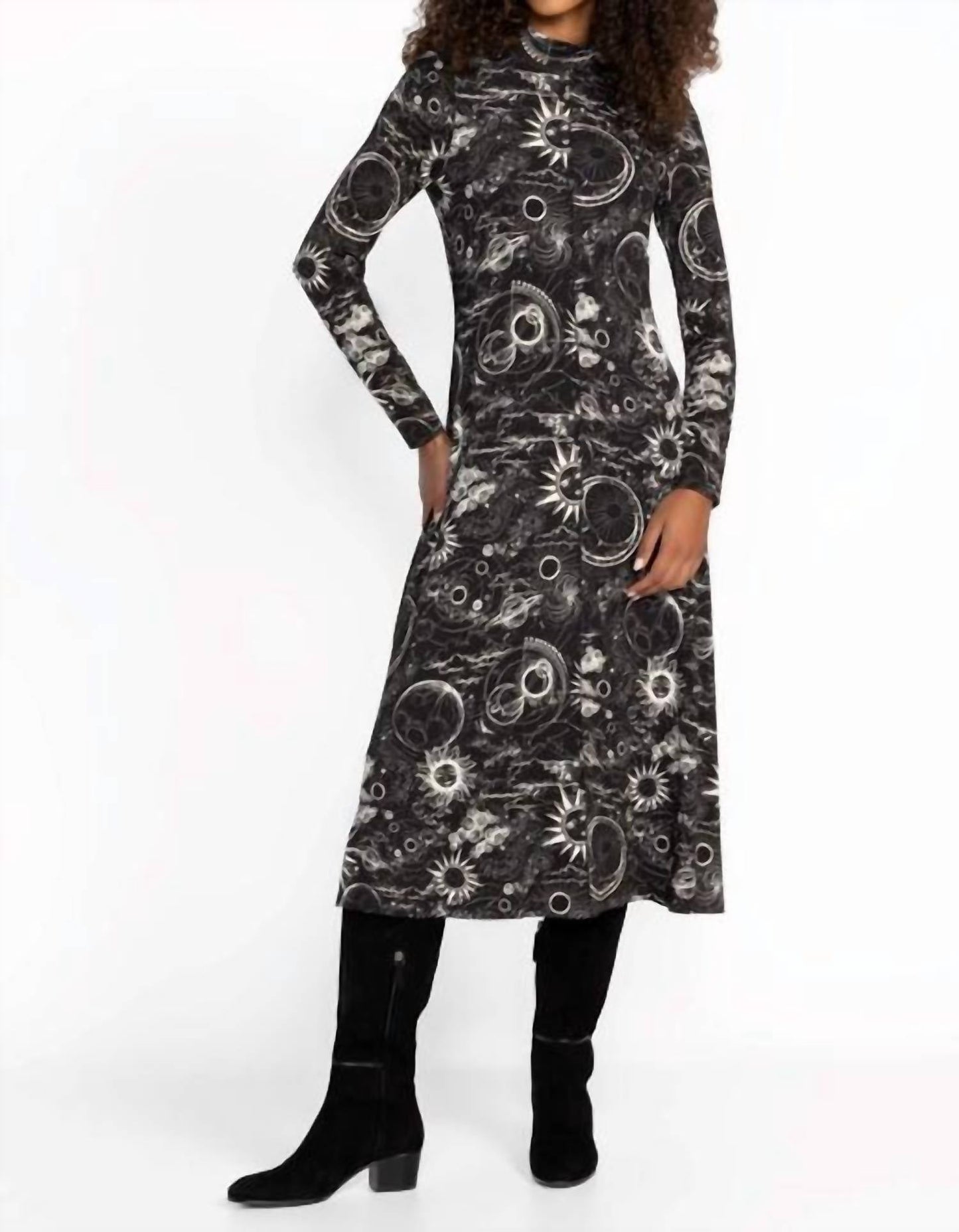 Johnny Was - JANIE FAVORITE SEAMED MOCK NECK DRESS