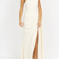 Lena - ONE SHOULDER AND SASH SATIN MAXI DRESS