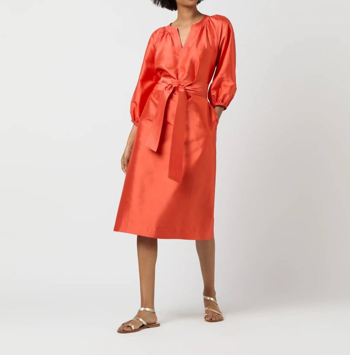 Ann Mashburn - Trapunto Blouson Dress