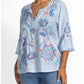 Johnny Was - WOMEN'S RUFFLE SLEEVE BLOUSE NEILLY PLUS