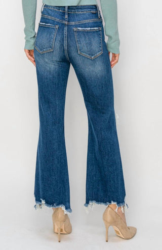 Risen - High Rise Straight Crop Jean