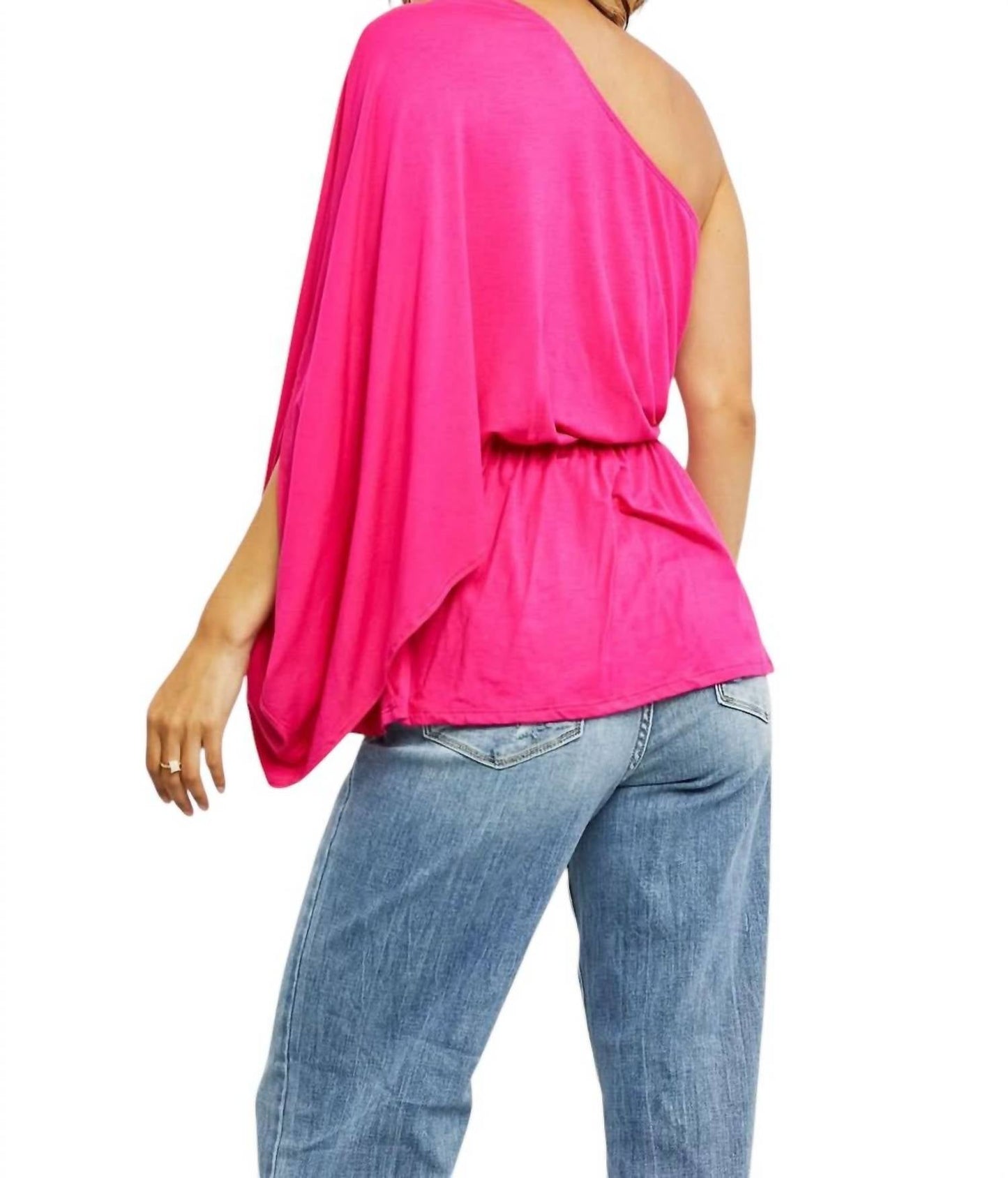White Birch - Forever And Always Full Size One Shoulder Top
