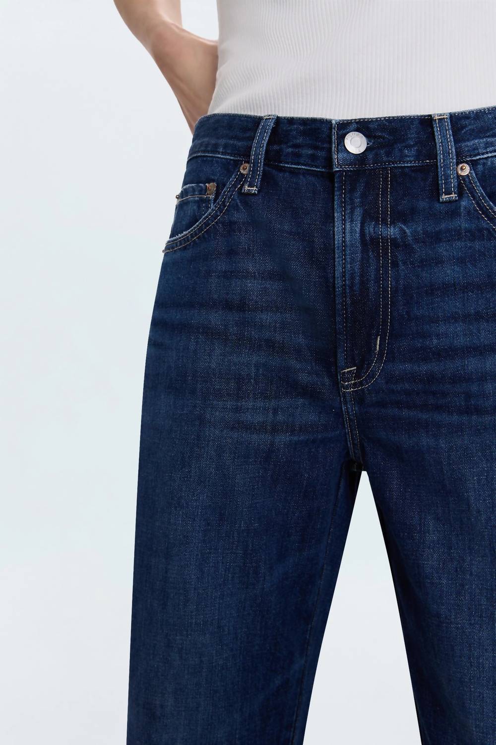 Pistola - Kacey Mid Rise Cuffed Hem Jeans
