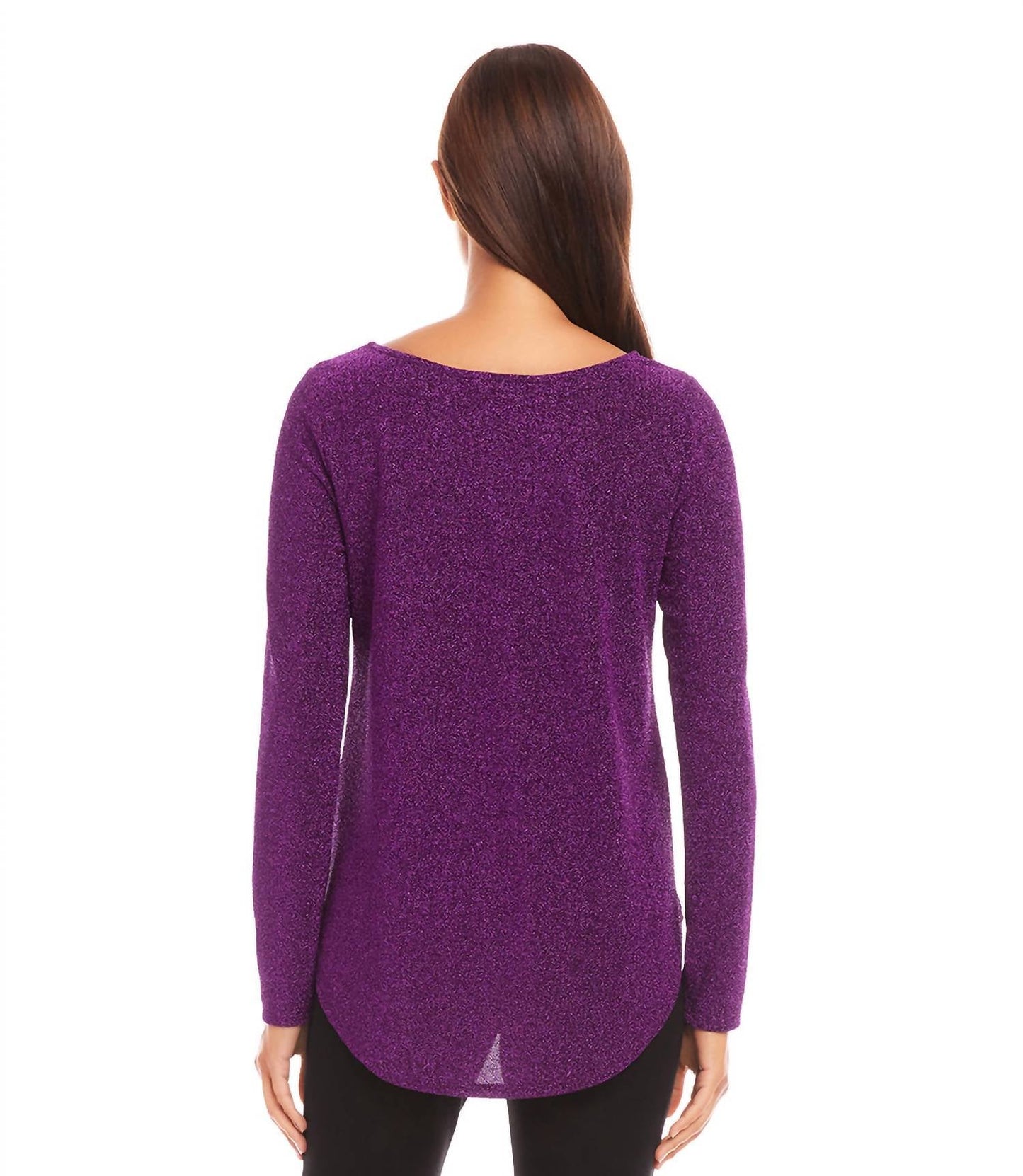 Karen Kane - Metallic Shirttail Top