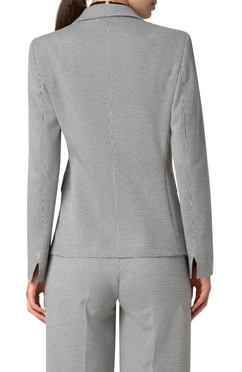 Akris Punto - Micro Houndstooth One Button Jacket
