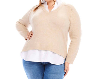 Karen Kane - Plus Size Layered Sweater