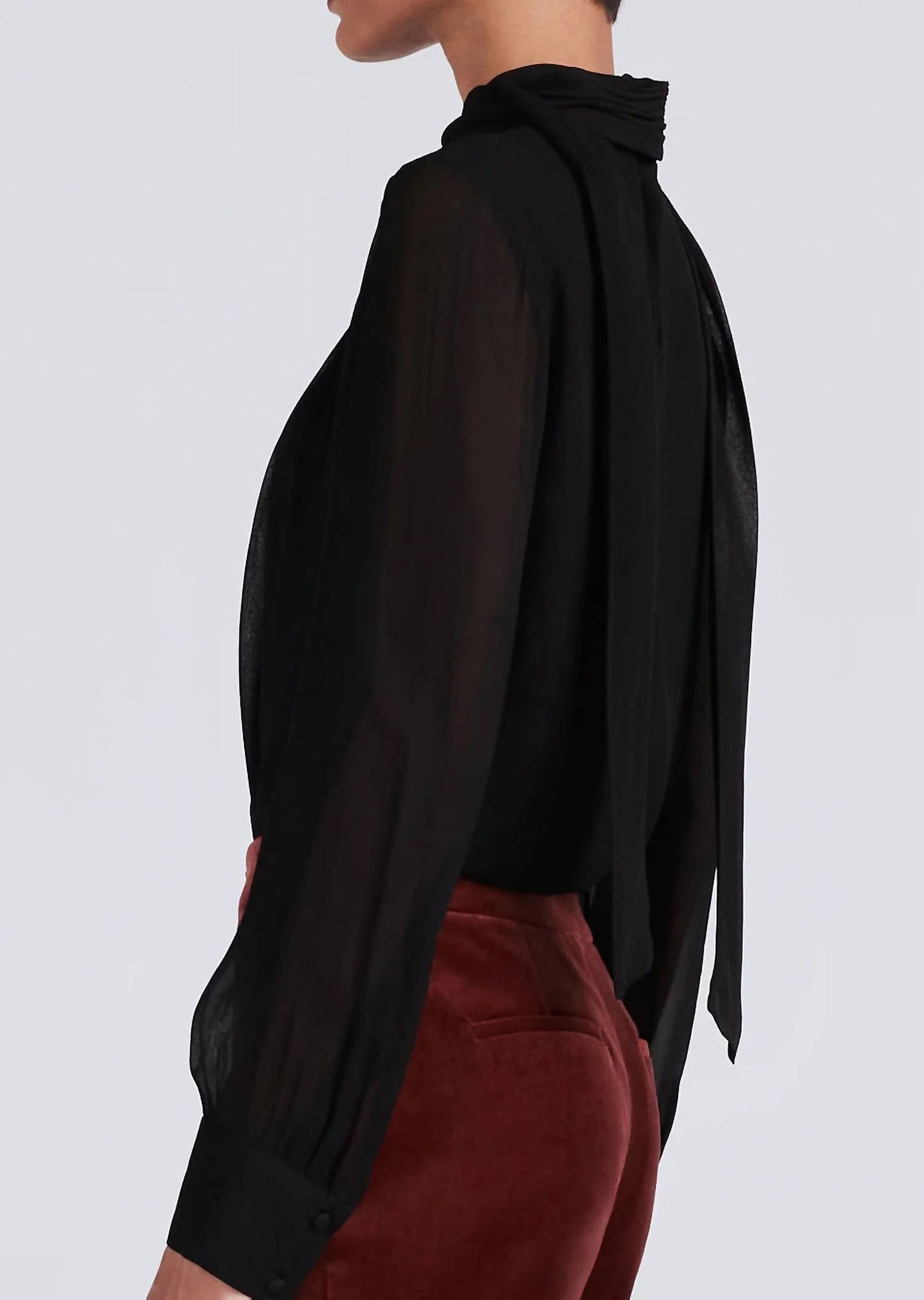Derek Lam 10 Crosby - VALENTINE TIE BLOUSE