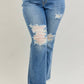 Judy Blue - Women's Destroyed Fray Bootcut Jeans