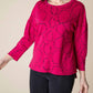 Habitat - Circle Knit Jacquard Boxy Crewneck Sleeve Top
