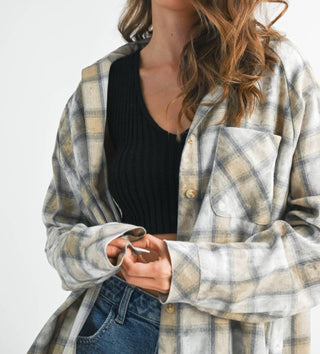 Aemi + Co - Women's Laura Plaid Washed Flannel Shirt