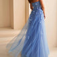 Ellie Wilde - Lace Appliques Tulle A-line Gown