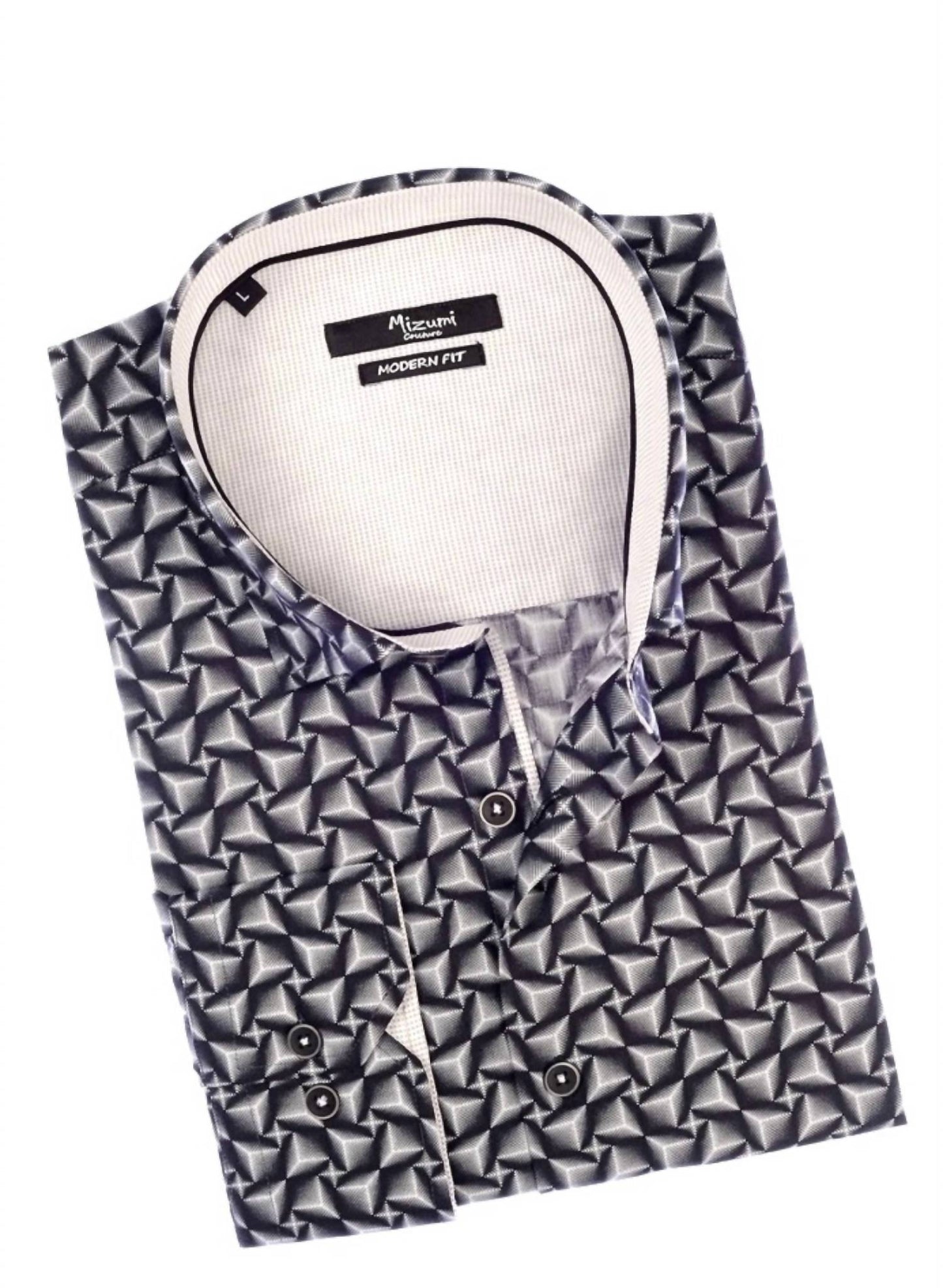 Mizumi Couture - Geometric Print Shirt