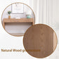 Modern Console Table with 4 Drawers – 59.2" Entryway Table in Natural Wood Finish
