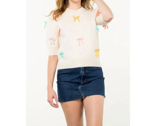 Thml - Colorful Bow Knit Top