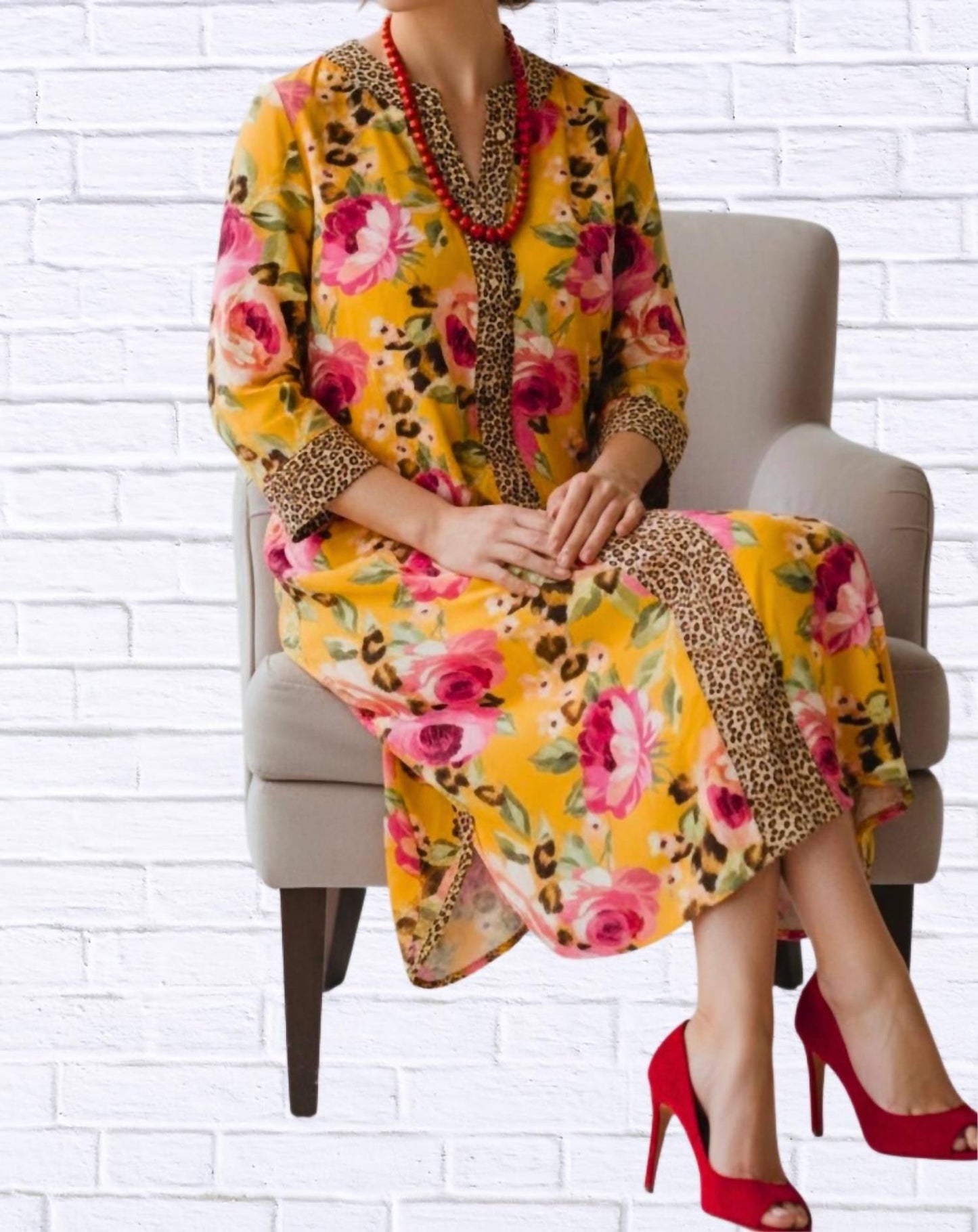 Calypso - Demi Shirt Midi Dress
