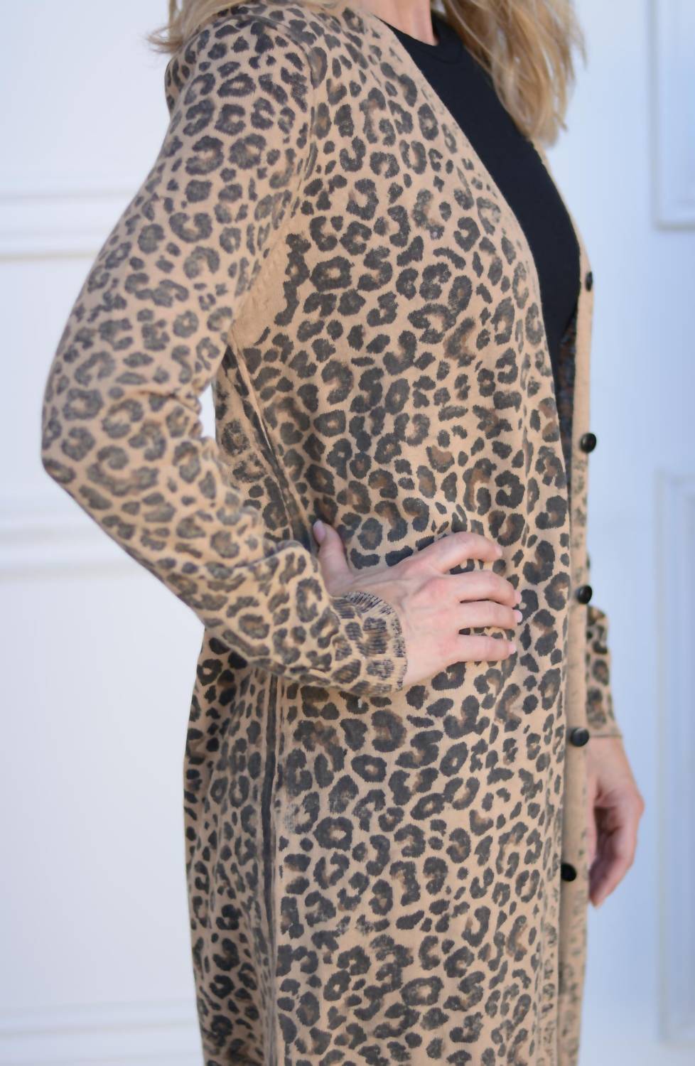Elan - Rue Leopard Cardigan