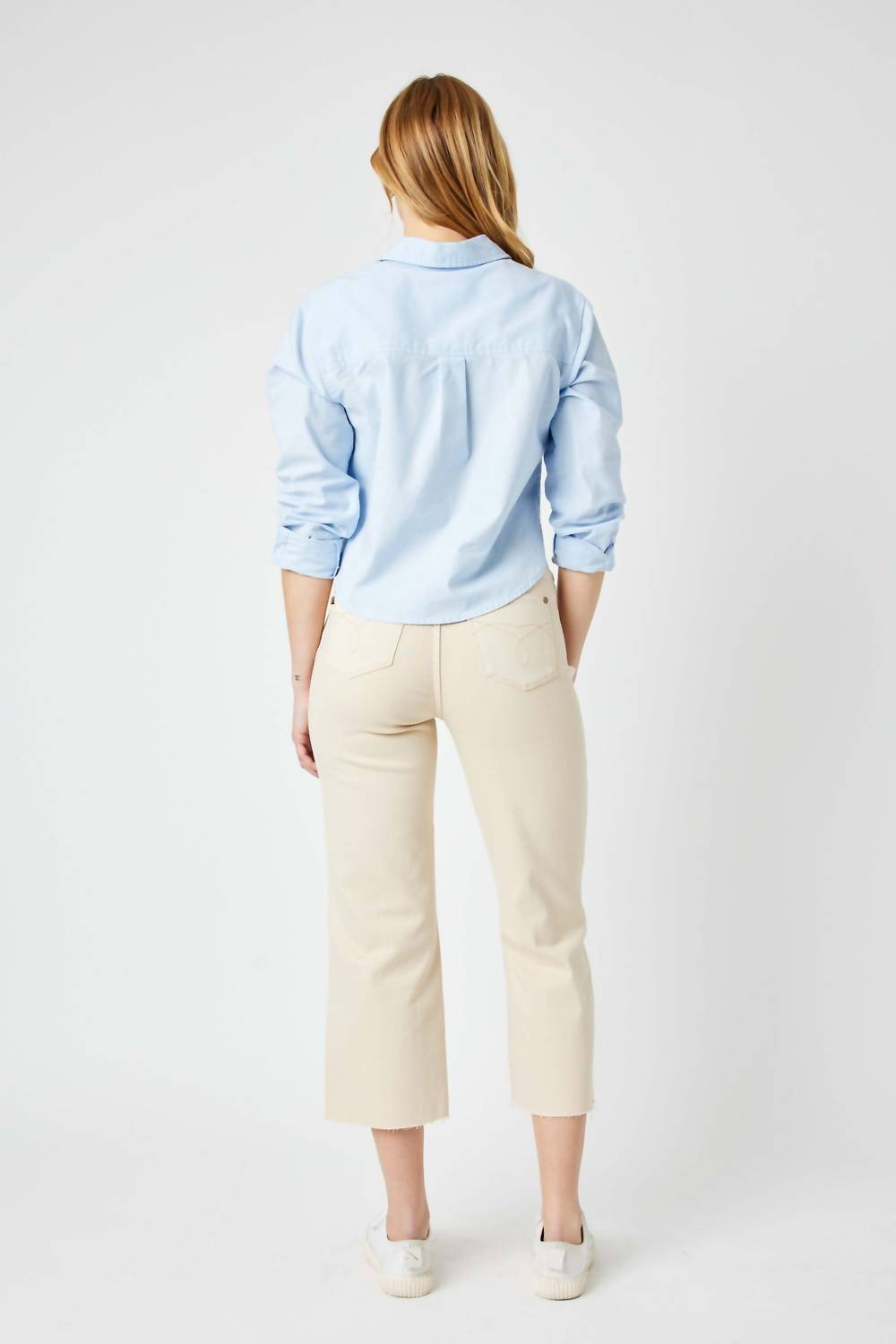 Judy Blue - HIGH WAIST CROP WIDE LEG JEAN