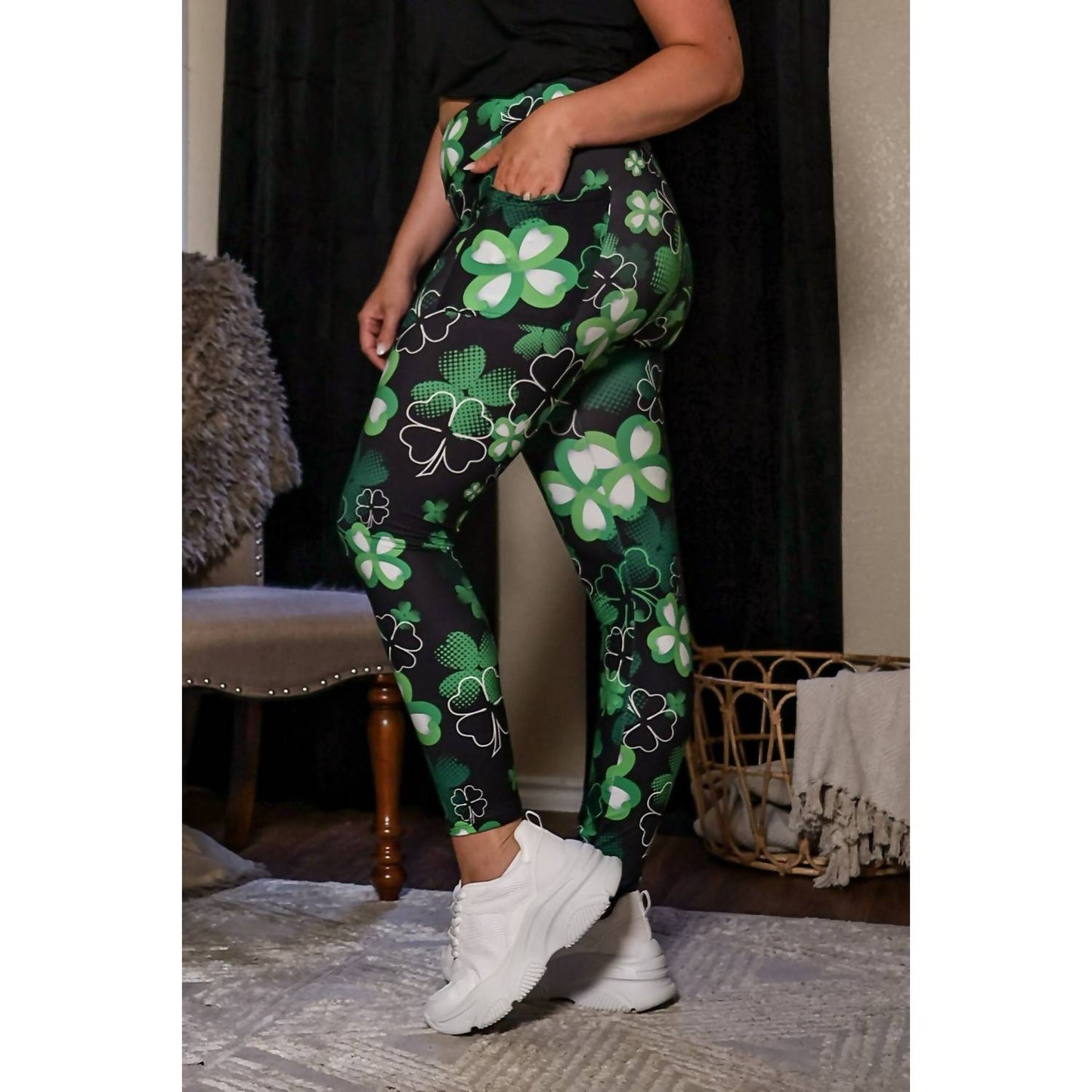 Julia Rose - St Patricks Day Shamrock Leggings