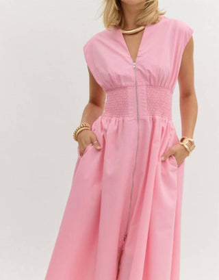 Entro - Rosebay Zip Midi Dress