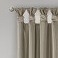 Twist Tab Total Blackout Window Curtain Panel Pewter 50x95