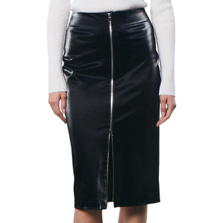 Enza Costa - Satin Finish Leather Skirt