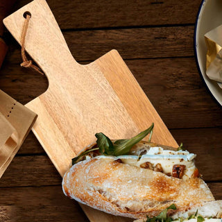 Creative Gifts International - Acacia Wood Handled Bread Board