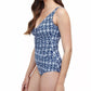 Profile By Gottex - Deep V-Neck One Piece Swimsuit