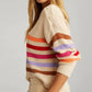 525 America - Stripe Button Shoulder Pullover